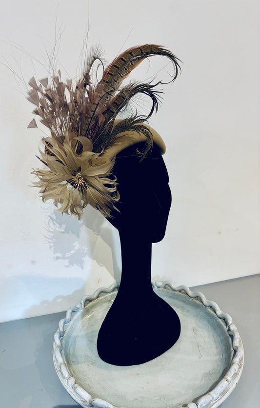 Coffee Felt Fascinator