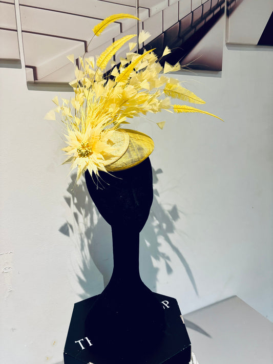 Yellow Pill Box Hat