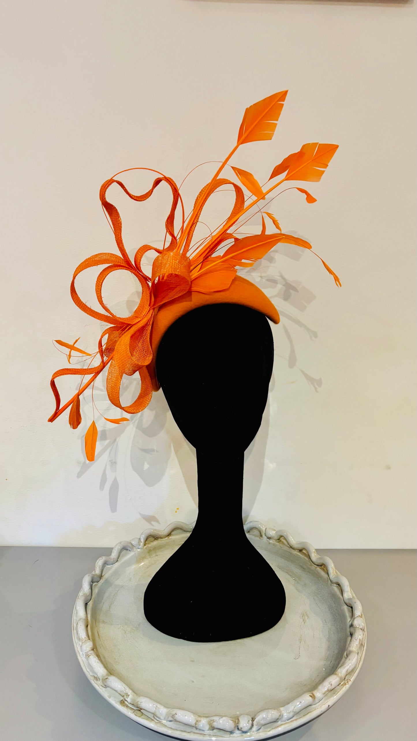 Orange Fascinator